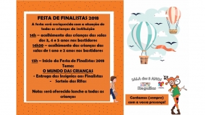 Festa de Finalista 2018 - Programa