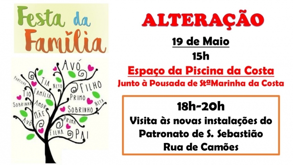 Alteração - Festa da Família 2018