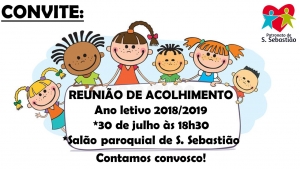 Reunião de acolhimento - Pais novos
