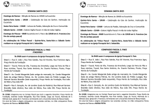Compasso Pascal S.Paio - Itinerário